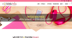 Desktop Screenshot of iheartteachingmusic.com